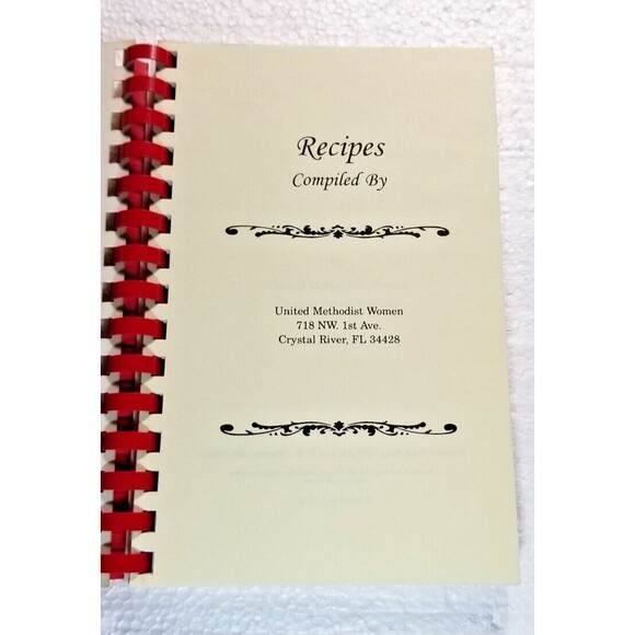 Church Cookbook Methodist Morsels II Spiral Paperback Crystal River Florida - Picture 2 of 5